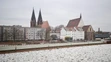Kruhové kryhy na Odre vo Frankfurte.