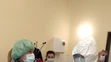 Nácvik prijatia pacientky na gynekológii v levickej nemocnici.