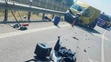 Motocykel po tragickej zrážke
