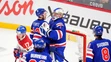 Momentka zo zápasu Česko - USA na MS do 20 rokov v hokeji