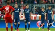 Hráči Atlética oslavujú gól do siete Bayernu v odvete semifinále LM.