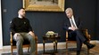 Ukrajinský prezident Volodymyr Zelenskyj počas návštevy Fínska
