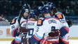 Radosť háčov Slovenska po úvodnom góle na medzinárodnom turnaji Slovakia Cup.