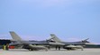 Stíhačky F-16 americkej výroby, ktoré pristáli v priestoroch Leteckej základne Malacky-Kuchyňa.