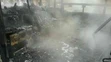 Požiar autobusu MHD v Bratislave.