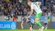 Momentka zo zápasu Slovan - Maccabi Haifa