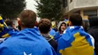 Priaznivci Kosova pred duelom kvalifikácie proti Chorvátsku.