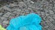 Ručný granát, ktorý našla v igelitke polícia po prepade banky v Kremnici.