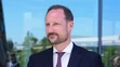 Nórsky korunný princ Haakon bol odfotografovaný pred kanceláriou spoločnosti NVIDIA v Santa Clara.