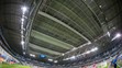 Zatvorená strecha štadióna pred zápasom B-skupiny na majstrovstvách Európy vo futbale medzi Ruskom a Slovenskom.