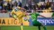 Zľava Nikola Krstovič (DAC) a Tomáš Nemčík (MŠK) v zápase 13. kola Fortuna ligy.