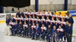 Na snímke slovenský tím počas oficálneho fotografovania na 81. MS v ľadovom hokeji.