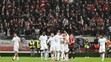 Radosť hráčov Slovana po strelení gólu v 11. kole Niké ligy v Trnave.
