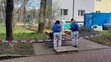 Ohradené miesto v Ostrave, na ktorom vybuchla munícia z 2. svetovej vojny.
