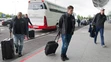 Andrej Sekera, Pavol Skalický, Martin Réway pred odchodom na MS do Petrohradu.