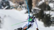Petra Vlhová počas pretekov v slalome na ZOH 2026.