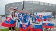 Pozitívne naladení slovenskí priaznivci pred duelom Slovenska proti Švédsku na ME 21.
