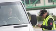 Policajná kontrola na diaľničnom hraničnom priechode Bratislava – Čunovo a Rajka medzi Slovenskom a Maďarskom.