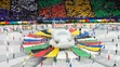 Na snímke otvárací ceremoniál pred úvodným zápasom A-skupiny ME vo futbale Nemecko - Škótsko v Mníchove.