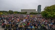 Protestujúci v Bratislave