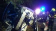 Nehoda autobusu a auta v Párnici.