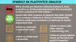 Symboly na plasových obaloch.