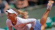 Grimasa Marie Šarapovovej na Roland Garros.