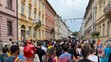 Dúhový Pride v uliciach Bratislavy.