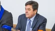 Marian Kočner, jeho advokáti Martin Pohovej (druhý zľava) a Michal Mandzák (druhý sprava).
