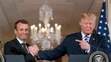 Emmanuel Macron a Donald Trump. 