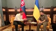 Eduard Heger a Volodymyr Zelenskyj.