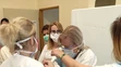 Nácvik prijatia pacientky na gynekológii v levickej nemocnici.
