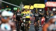 Víťazný dojazd tímu Sky s celkovým víťazom Tour de France 2015 Chrisom Froomeom.