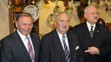 Exprezidenti Rudolf Schuster a Michal Kováč a dosluhujúci prezident Ivan Gašparovič