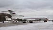 Na archívnej snímke z 15. januára 2015 lietadlo typu Tu-154 s registračným číslom RA-85572 na letisku neďaleko Moskvy.