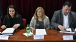 Na archívnej snímke Adriana Šklíbová, Gabriela Matečná a Juraj Kožuch.