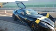 Havarované Ferrari F152 na R1 pri Žarnovici.
