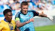 Na snímke zľava Yhoan Andzouana (DAC) a Juraj Kucka (Slovan).