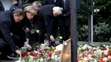 Starosta Berlína Michael Mueller, kancelárka Angela Merkelová a ministri Thomas de Maiziere a Frank-Walter Steinmeier si uctili