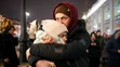 Protivojnové protesty v Moskve.