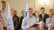 Vedúci výpravy Peter Korčok počas sľubu.