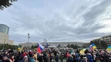 Protest proti nedeľnej (22. 12.) návšteve predsedu vlády SR Roberta Fica (Smer-SD) v Moskve na Námestí slobody v Bratislave v pondelok 23. decembra 2024.