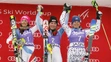 Víťazka slalomu v Jasnej Mikaela Shiffrin, druhá Wendy Holdenerová a Veronika Velez Zuzulová.