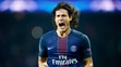 Útočník PSG Edinson Cavani jasá po svojom góle v sieti Barcelony v osemfinále LM.