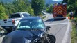 Zrážka auta a motocyklov pri Pohronskej Polhore