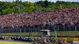 Štart VC Maďarska a tri monoposty bok po boku v prvej zákrute: Piastri, Norris (baja Mclaren) a Verstappen. Zvíťazil tu (po prvýkrát) Oscar Piastri.