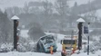 Nehoda autobusu v obci Valaská Dubová.