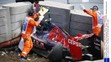 Carlos Sainz havaroval na tréningu.