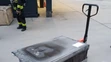 Požiar na Autobusovej stanici Nivy.