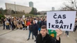 Protest Lekárskeho odborového združenia - Zachráňme zdravotníctvo